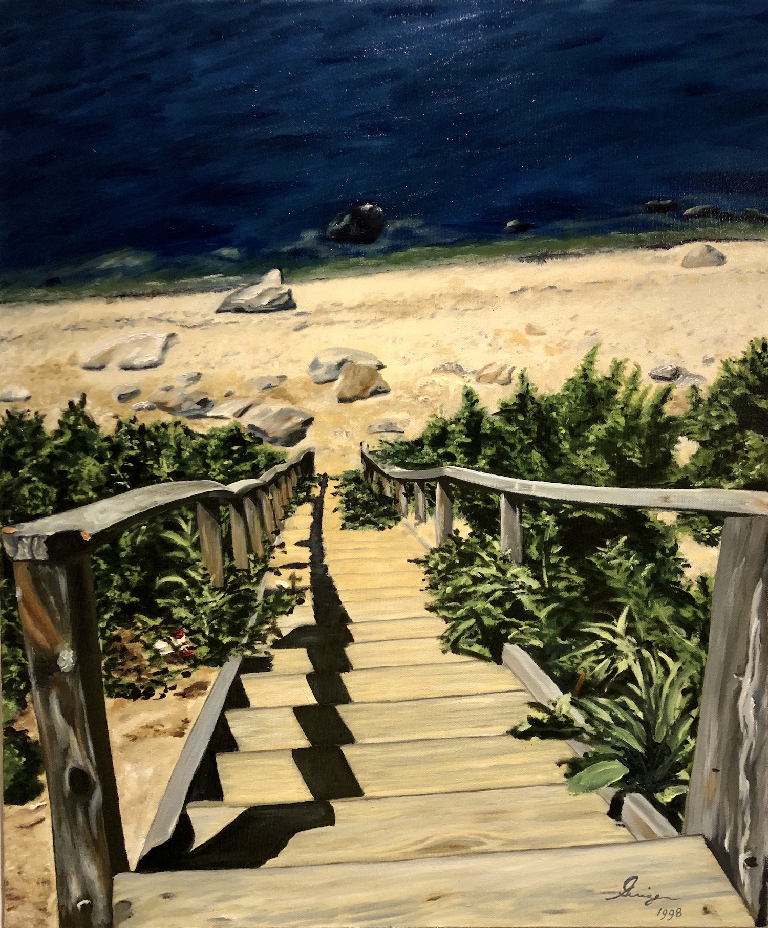 67 Steps Beach Fine Art by Ginger